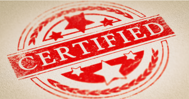 Organized NEMT certification file with main compliance records