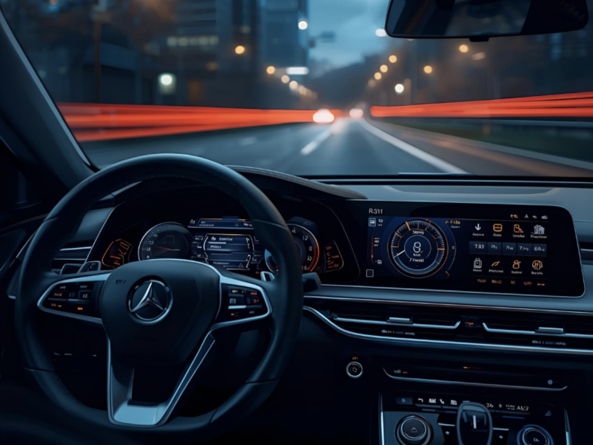 Smart vehicle monitoring and AI crash prevention technology in modern cars